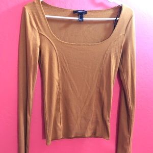 Forever 21 golden brown long sleeve